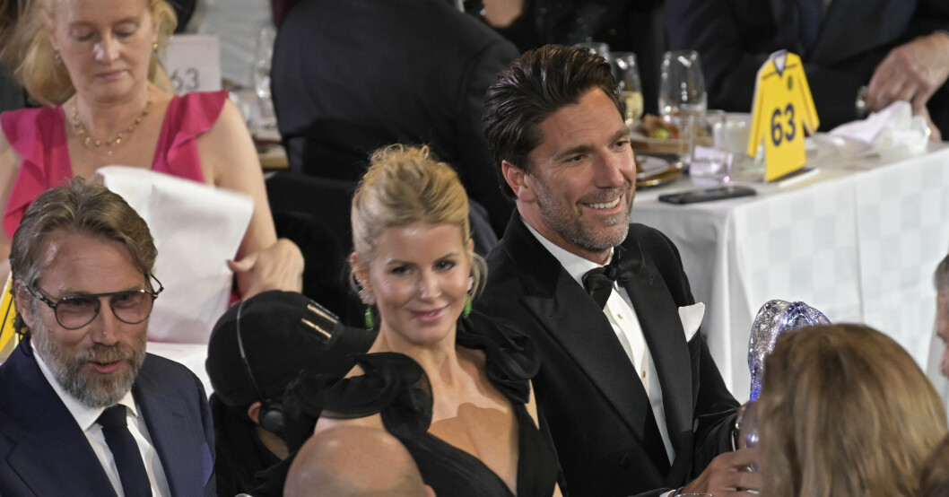 Henrik Lundqvist tillsammans med frun Therese Andersson på Tidernas hockeygala som sändes i SVT i höstas.