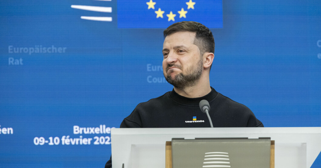 Under torsdagen talade Volodymyr Zelenskyy inför EU-kommissionen i Bryssel. Volodymyr Zelenskyy besöker EU-kommissionen.
