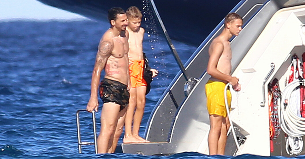 På somrarna brukar Zlatan och familjen åka båt vid St Tropez och Ibiza. ZLATAN IBRAHIMOVIC
