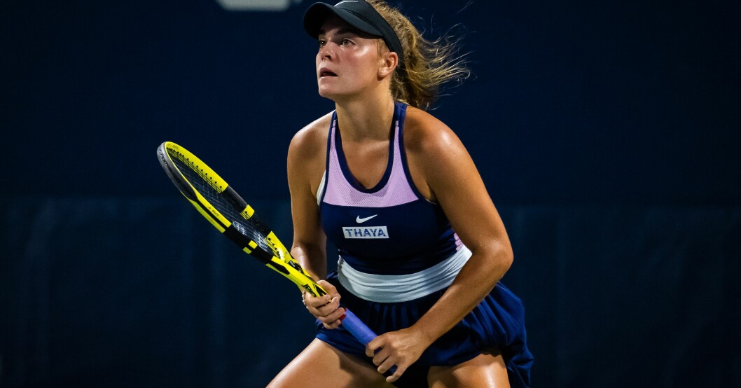 Sara Bejlek i en tennismatch