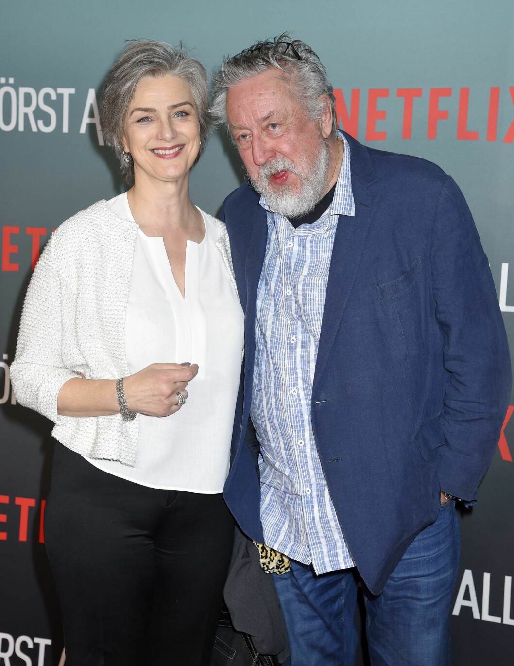 Leif GW Persson och hustrun Kim Persson. Leif GW Persson och hustrun Kim