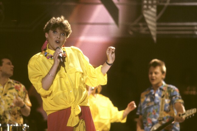 FOTO: Roger Tillberg/TT Lotta Engberg i Melodifestivalen 1987