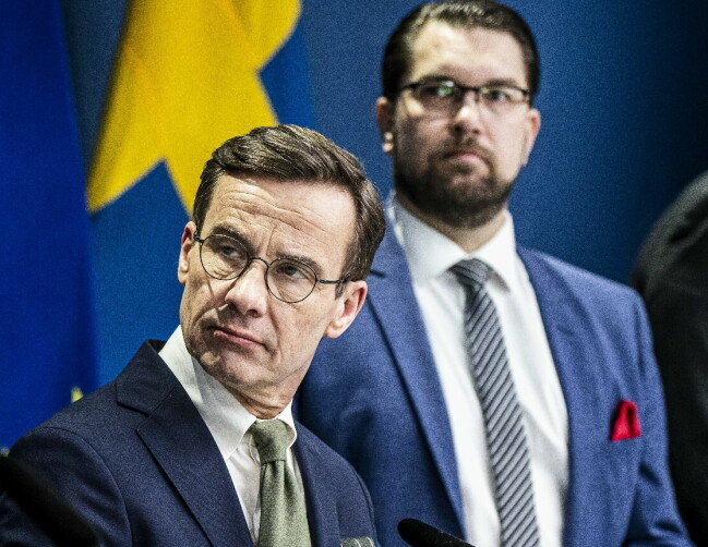 Sveriges statsminister, Ulf Kristersson, 59.
