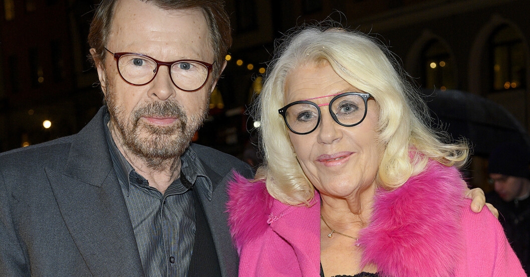 Björn Ulvaeus och Lena Ulvaeus på galapremiär 2019. Björn Ulvaeus och Lena Ulvaeus