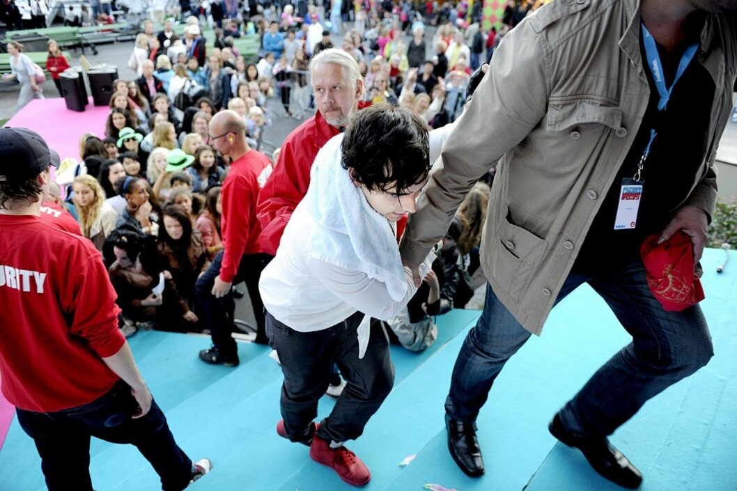 Det uppstod kaos när Eric Saade var med i Sommarkrysset. Eric Saade Sommarkrysset