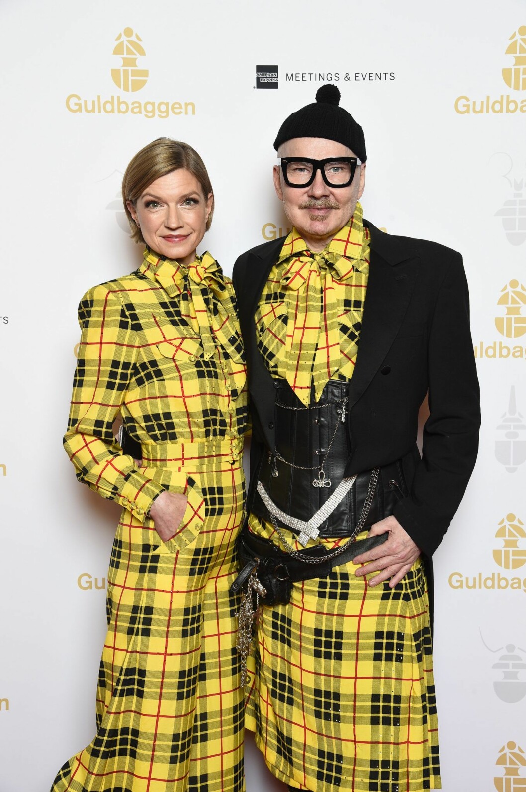 Skådespelerskan Cecilia Frode och Peter Englund var ett av galans spexigaste par. Cecilia Frode och Peter Englund