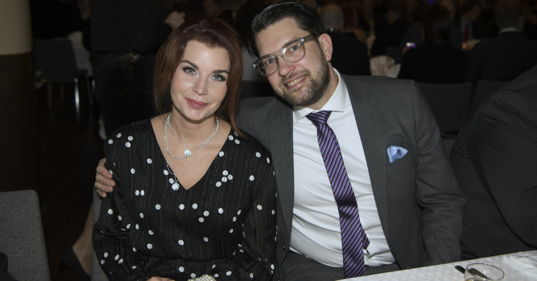 Louise Erixon och Jimmie Åkesson. Louise Erixon och Jimmie Åkesson