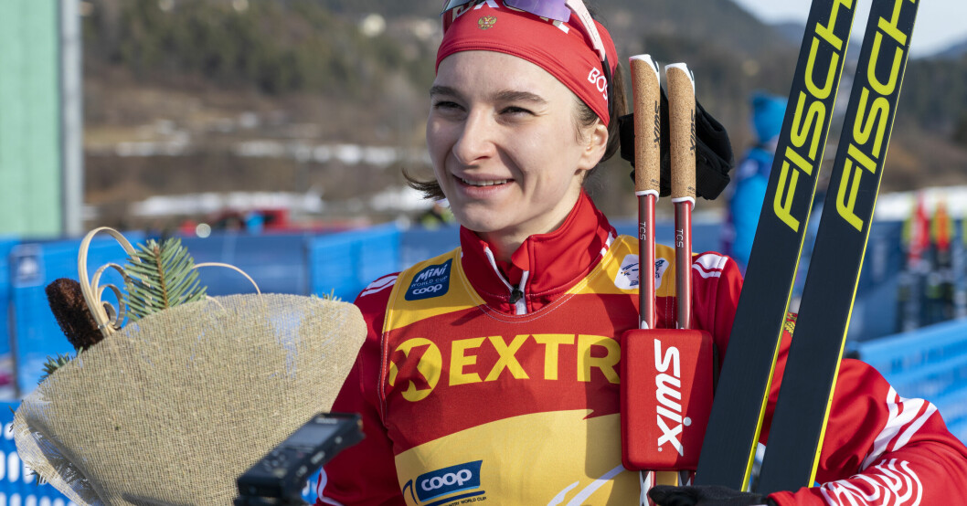 Natalja Neprjajeva har goda vinstchanser när Tour de Ski ska avrundas. Natalja Neprjajeva