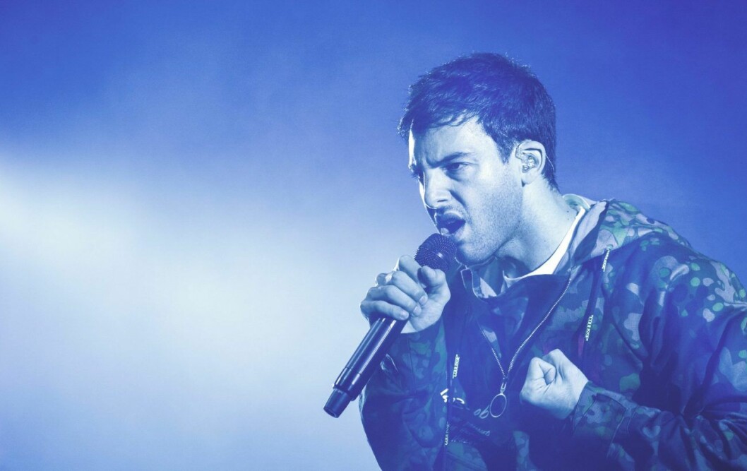 Darin Zanyar 2019, här på konsert i Globen. Foto: Marcus Ericsson