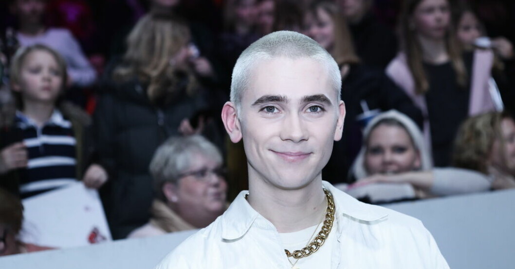 Felix i Melodifestivalen 2020. Foto: TT Felix Sandman 2020