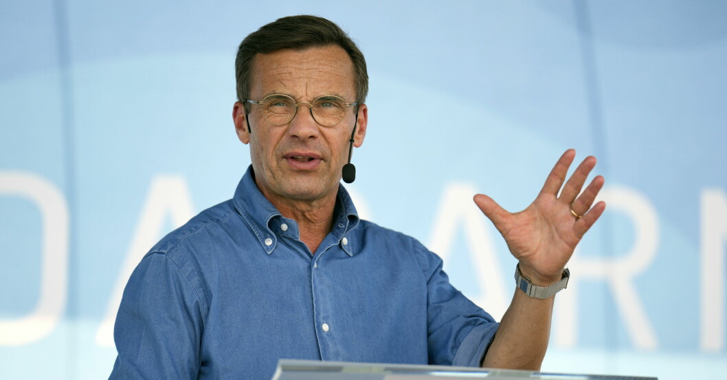 Ulf Kristersson har uppmärksammats för sin korta längd. Ulf Kristersson