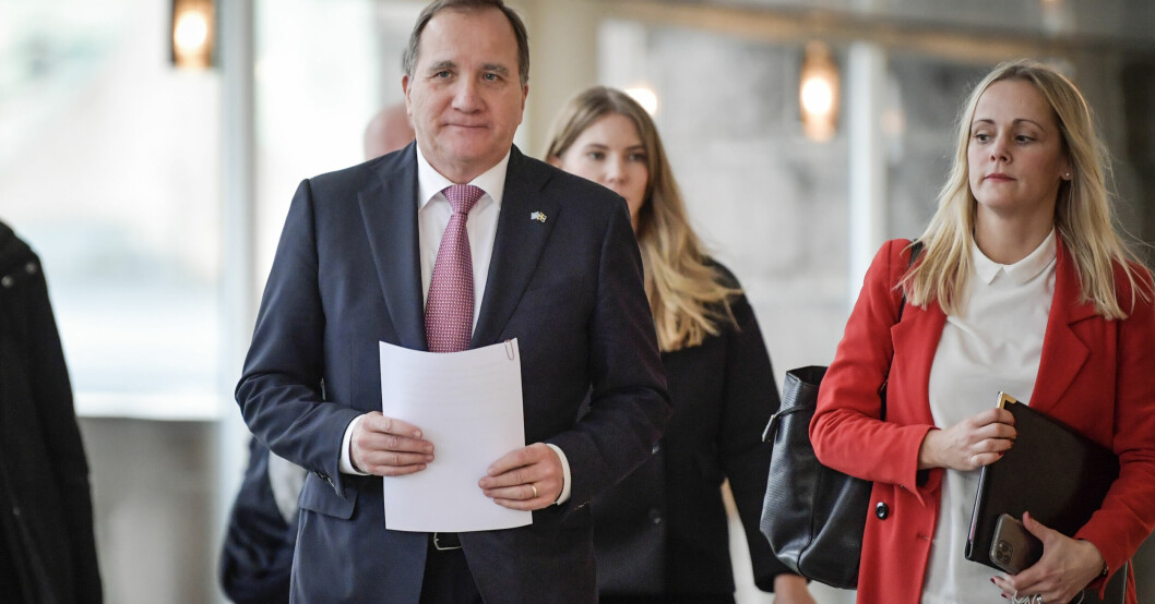 Stefan Löfven lämnar in sin avskedsansökan. Stefan Löfven
