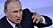Vladimir Putin pekar med sitt finger och ser arg ut.