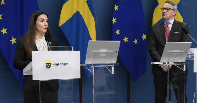Parisa Liljestrand och Göran Hägglund. Parisa Liljestrand och Göran Hägglund.