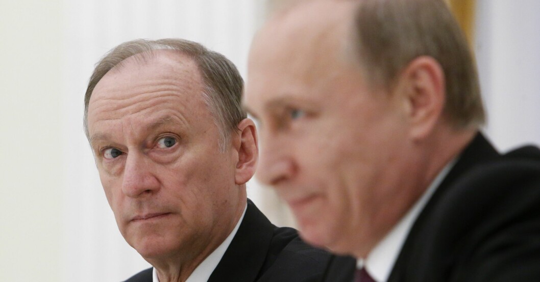 Nikolaj Patrusjev och Vladimir Putin.