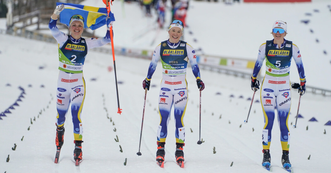 Emma Ribom, Jonna Sundling och Maja Dahlqvist.