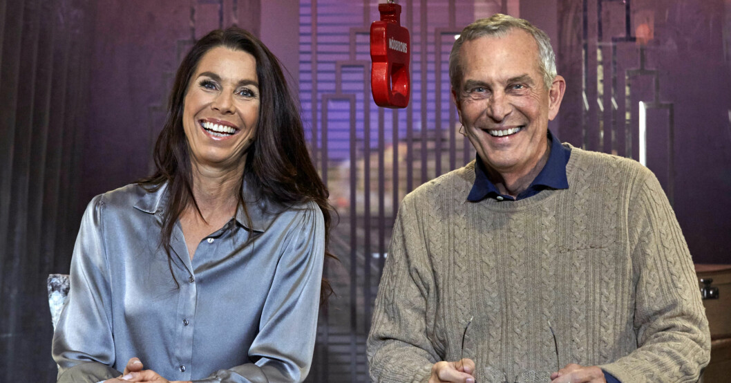 Magdalena Andersson tävlar i På spåret med Claes Elfsberg. Förra året vann de tävlingen. I dag är de goda vänner. ”Claes är fantastisk”, säger Magdalena. Magdalena Forsberg och Claes Elfsberg