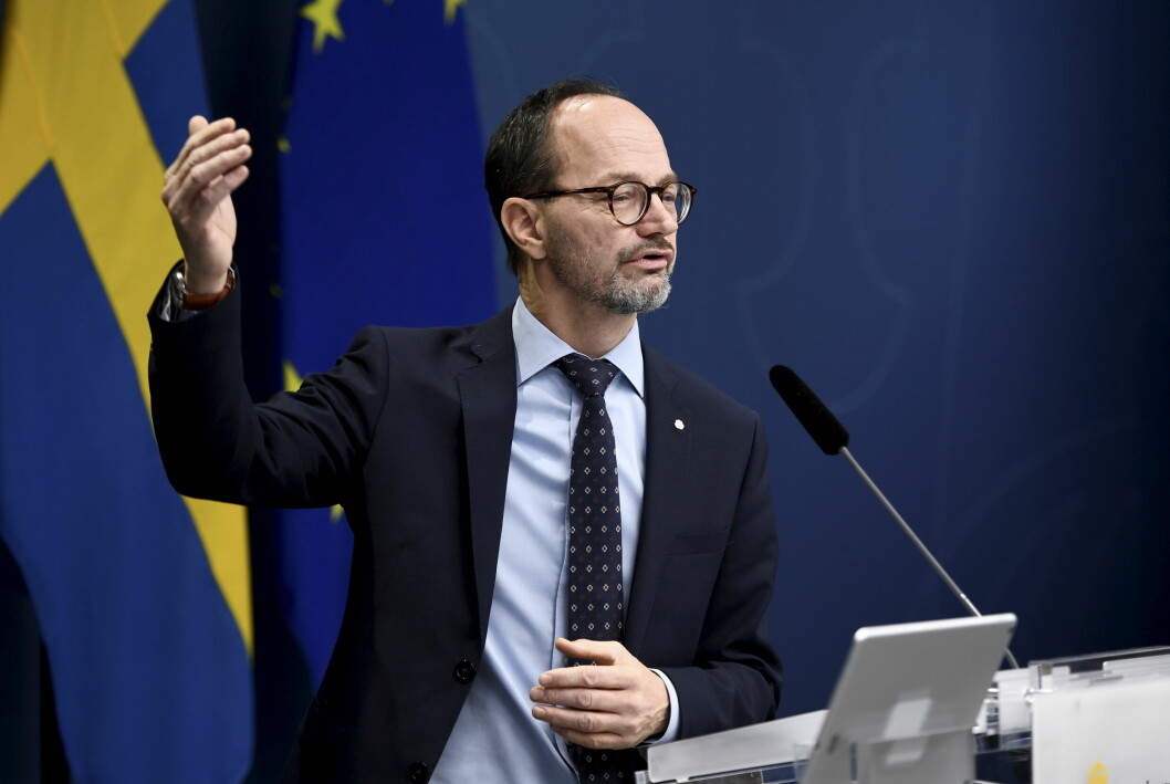 Infrastrukturministern menar att händelsen skedde av misstag. ”Jag beklagar det verkligen”, skrev han efter händelsen. Tomas Eneroth