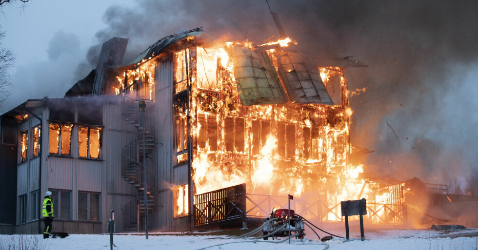 Brand på populära skidanläggningen Säfsen