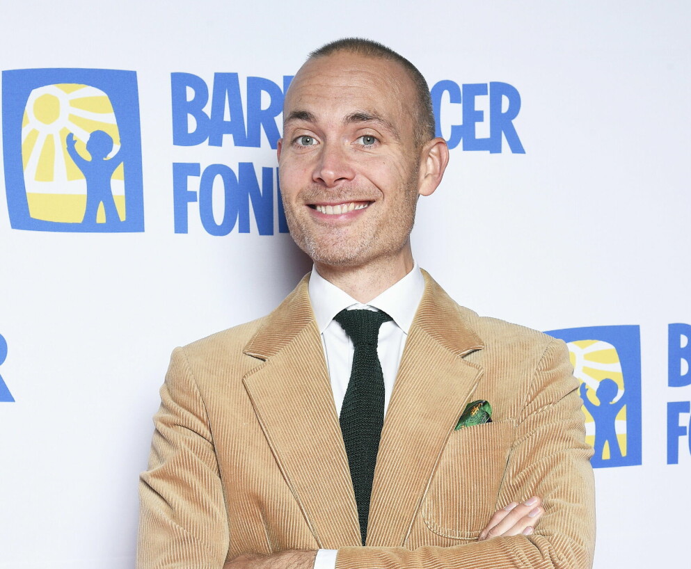 Jesper Rönndahl på Barncancergalan 2021. Jesper