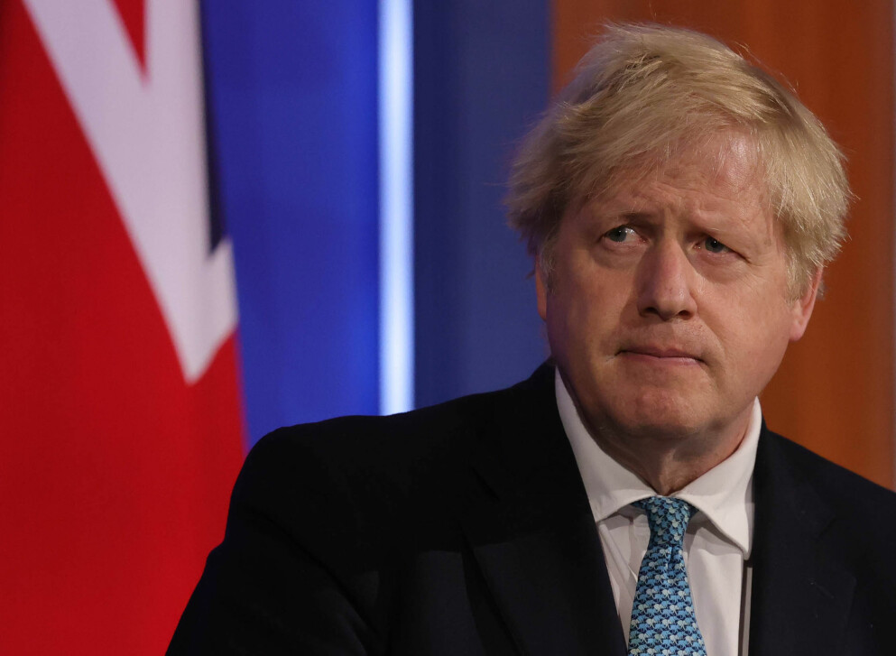 Storbritanniens premiärminister Boris Johnson sa i ett tal på fredagen att utvecklingen var oroväckande Boris Johnson