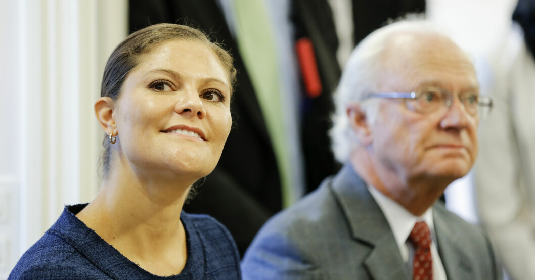 Kung Carl Gustaf och kronprinsessan Victoria.