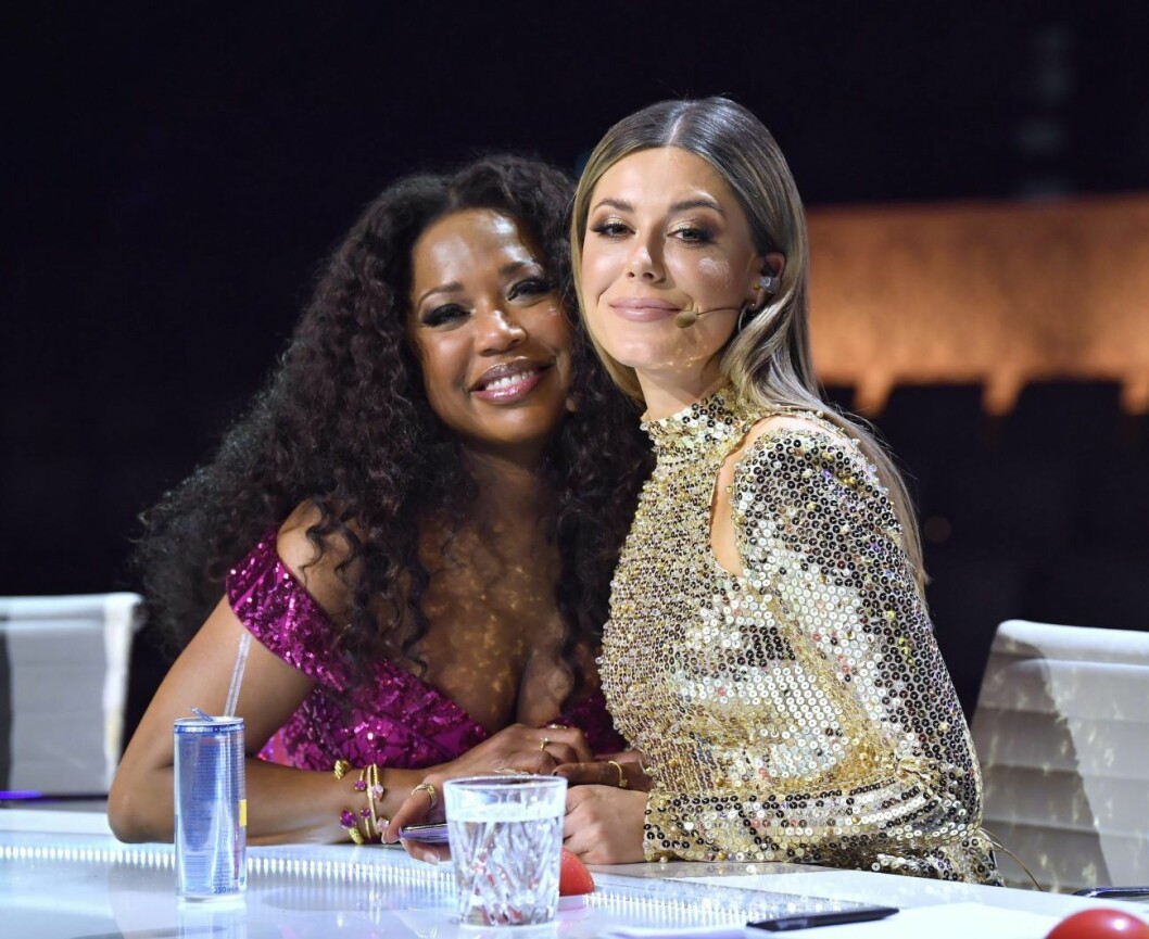 Bianca Ingrosso med LaGaylia Frazier under finalen i Talang 2020. Bianca Ingrosso med LaGaylia Frazier under finalen i Talang 2020.