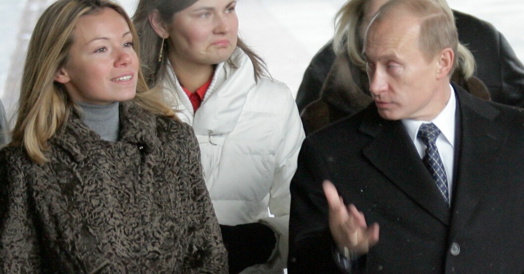Vladimir Putin tillsammans med dottern Maria Putina. Maria Putina och Vladimir Putin