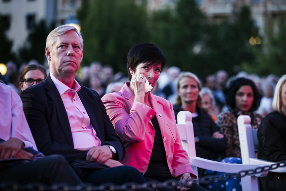 <strong>Mona Sahlin och maken Bo på en konsert.</strong> Mona Sahlin och maken Bo.