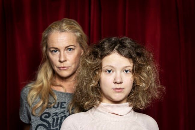 Malena och Beata Ernman inför premiären av Forever Piaf. Malena och Beata Ernman.