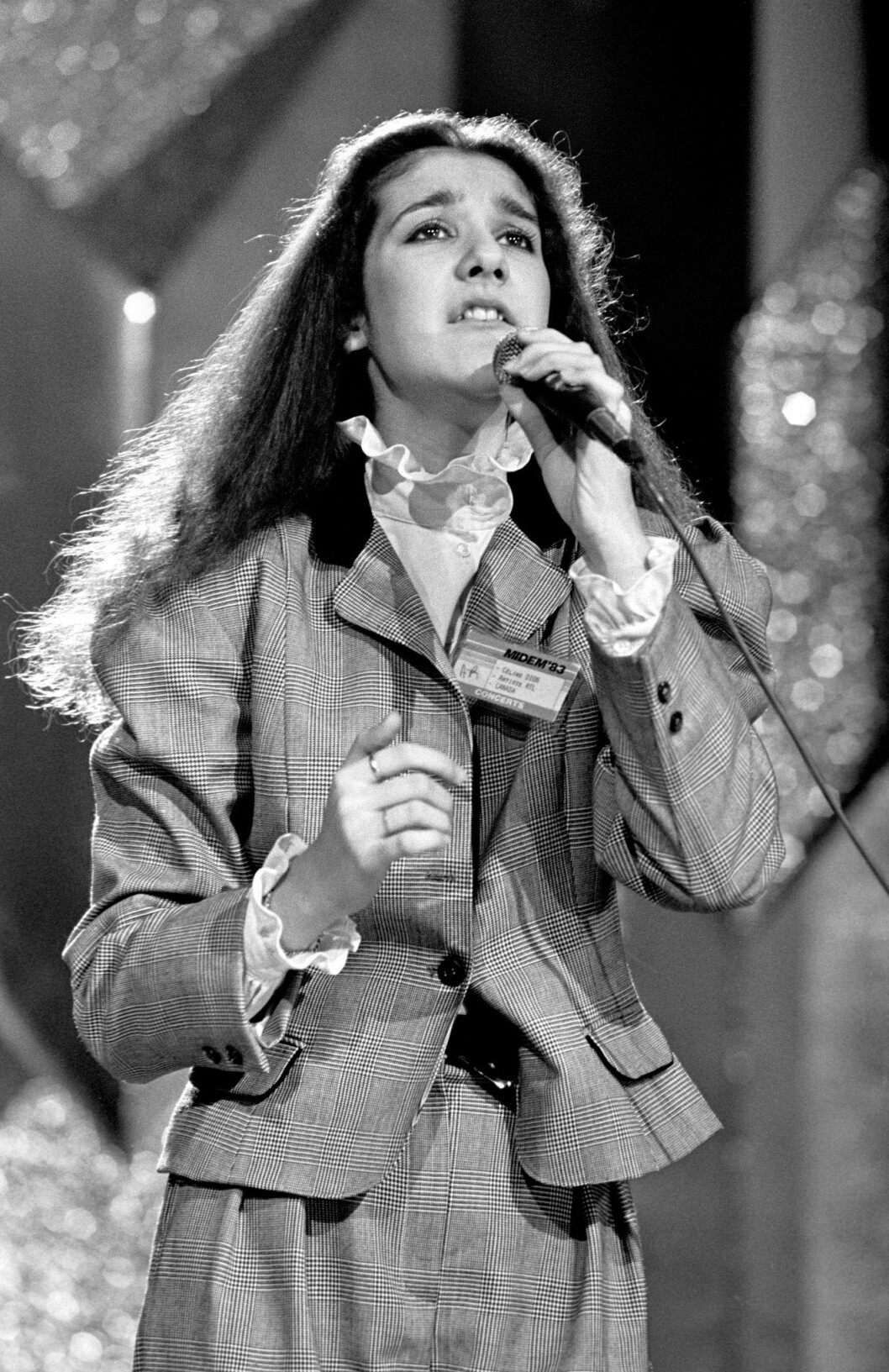 Céline Dion i början av sin karriär, här 1983. Céline Dion 1983