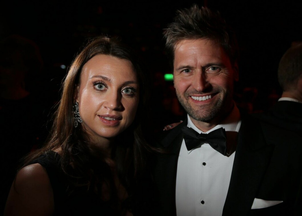 Martin Melin och Camilla Läckberg 2013.