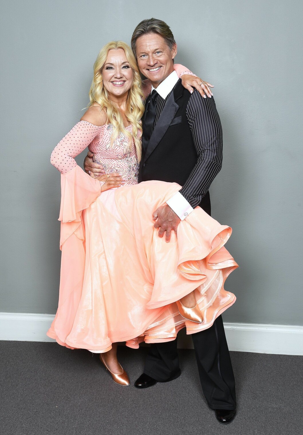 Doktor Mikael Sandström dansar under våren i TV4:s Let’s Dance tillsammans med Malin Watson. Foto: Karin Törnblom / TT Malin Watson och Mikael Sandström