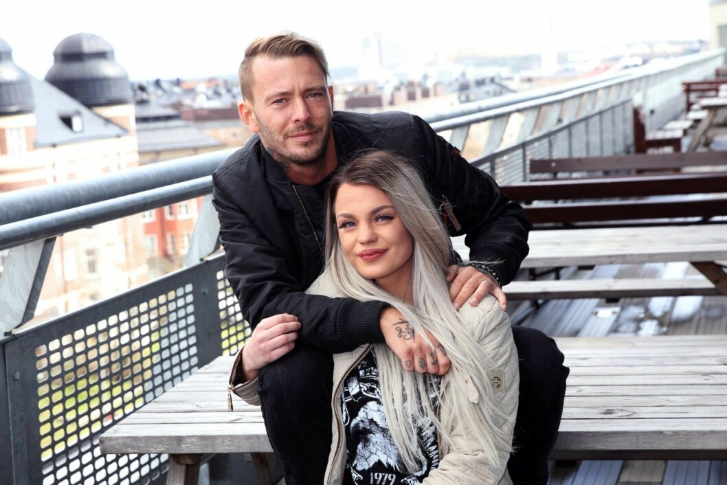 Joakim med hustrun Jonna Lundell. Joakim Lundell 2019