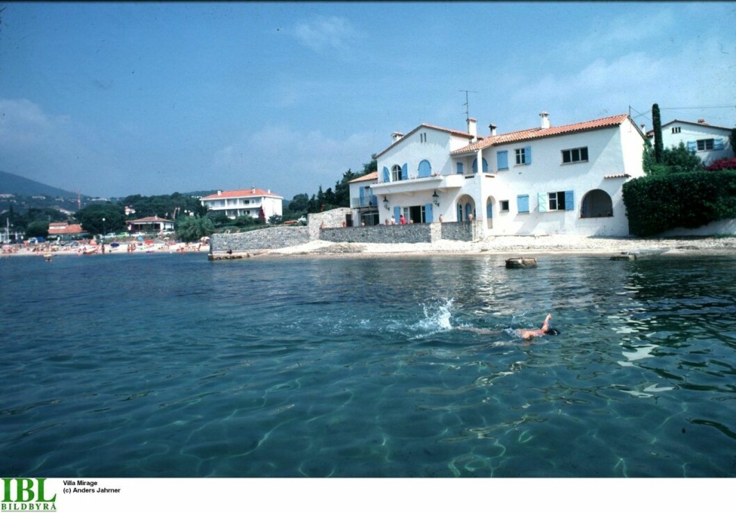 Villa Mirage i Sainte-Maxime på franska rivieran. Villa Mirage i Sainte-Maxime på franska rivieran