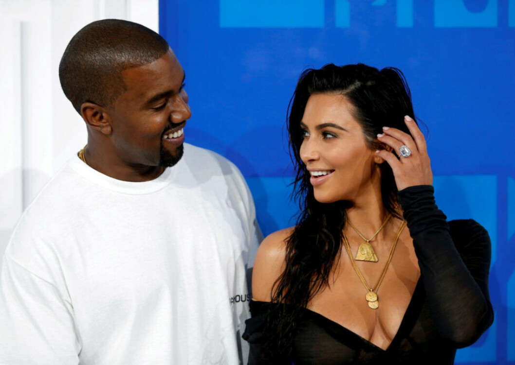 Kanye West och Kim Kardashian.