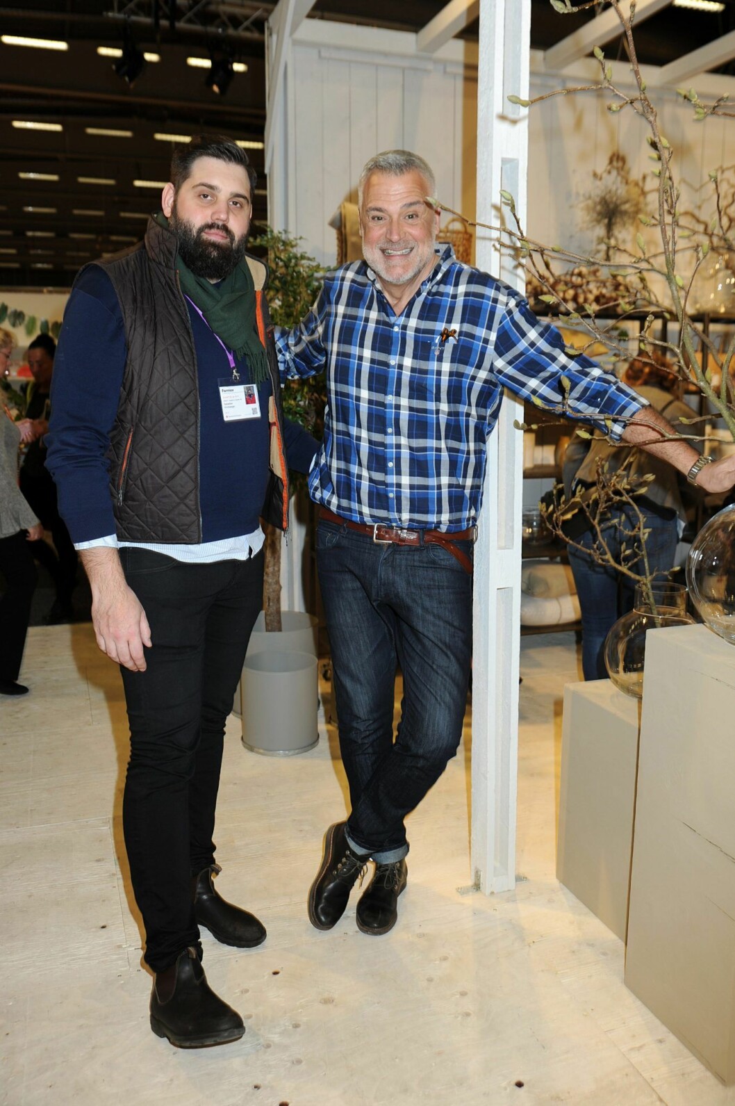 Ernsts tillsammans med sonen Sebastian, här på Formex-mässan. Ernst Kirchsteiger och sonen Ludvig
