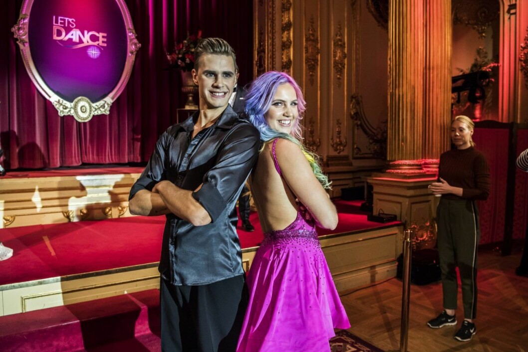 Jacob Persson och Linnéa Claeson. Let's Dance