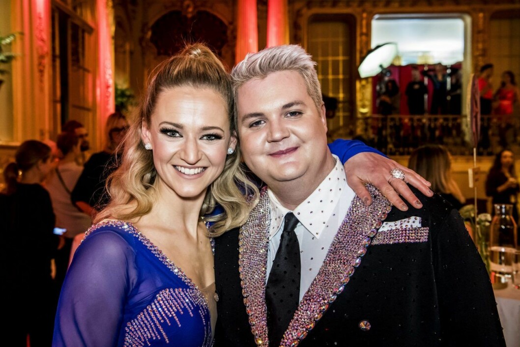 Maria Zimmerman, dansare, och Fredrik “Fab Freddie” Svensson. Let's Dance