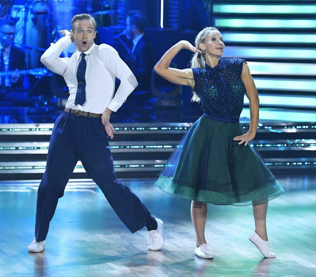Kristin Kaspersen och Calle Sterner har gjort succé i Let’s dance. Kristin Kaspersen och Calle Sterner dansar i Let's dance