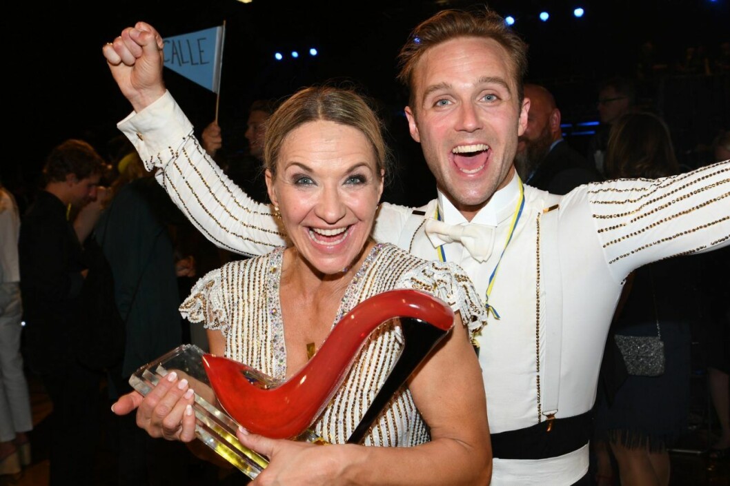 Kristin Kaspersen och Calle Sterner vann Let’s dance 2019. Kristin Kaspersen och Calle Sterner vinner Let's dance