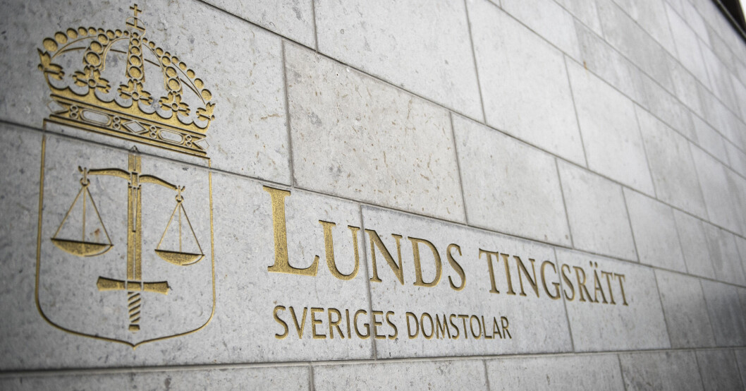 Rättegången ägde rum i Lunds tingsrätt.