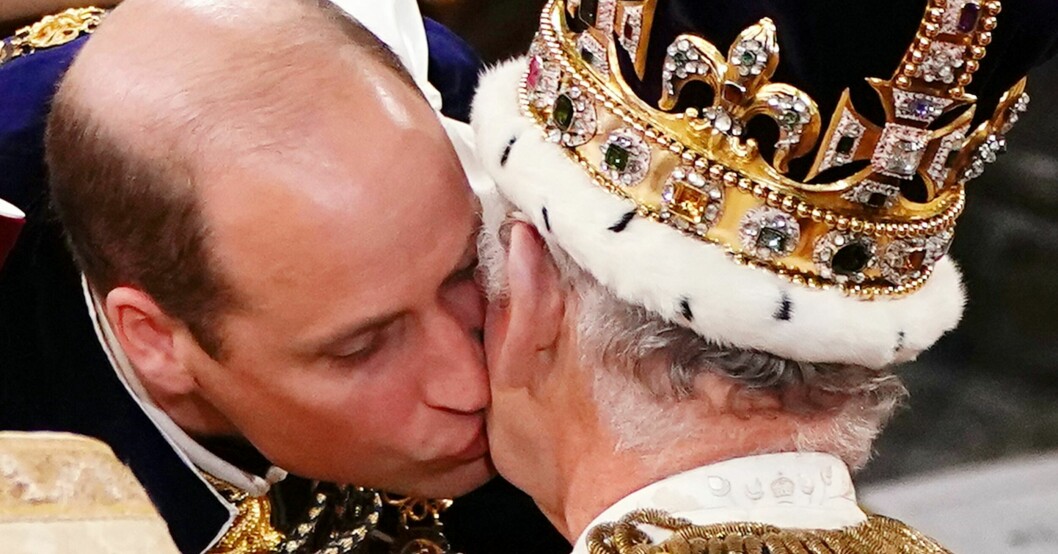 Bild från kungens kröning. Foto: Pool/Shutterstock Kung Charles kröning