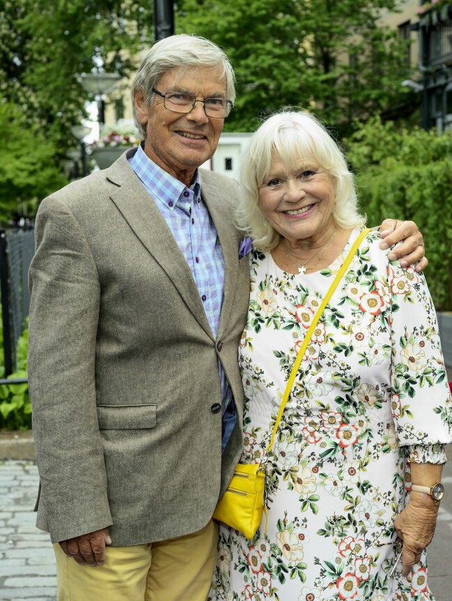 Hans Wahlgren och Christina Schollin. FOTO: Eero Hannukainen / TT HANS OCH CHRISTINA