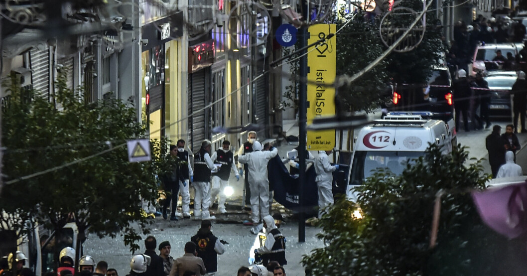 Här detonerade bomben i Istanbul