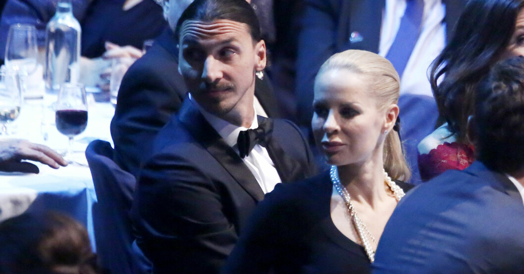 Zlatan Ibrahimovic med frun Helena Seger. Zlatan Ibrahimovic och Helena Seger