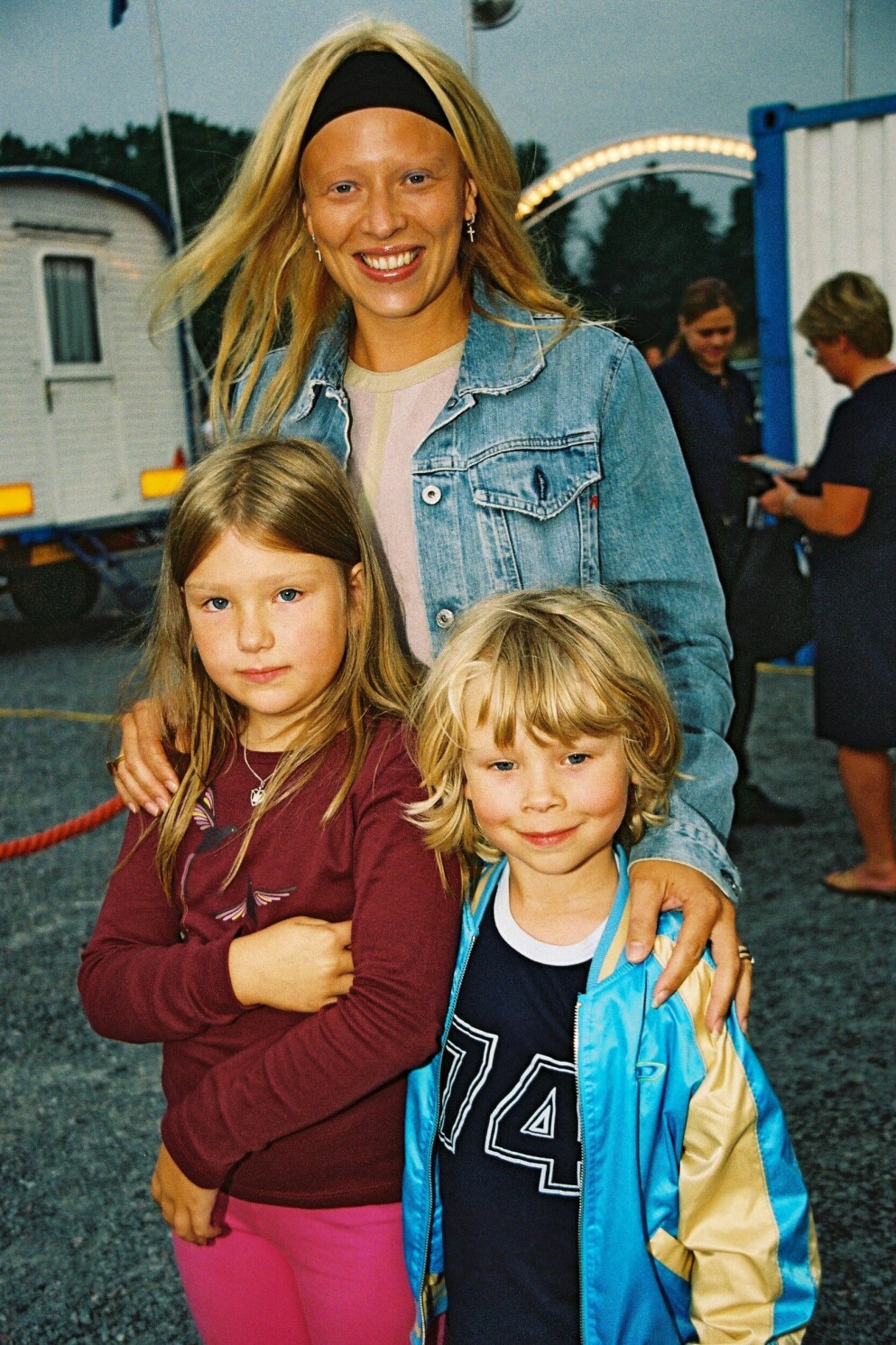 Patricia Borg med dottern Bianca och sonen Kasper. Patricia Borg