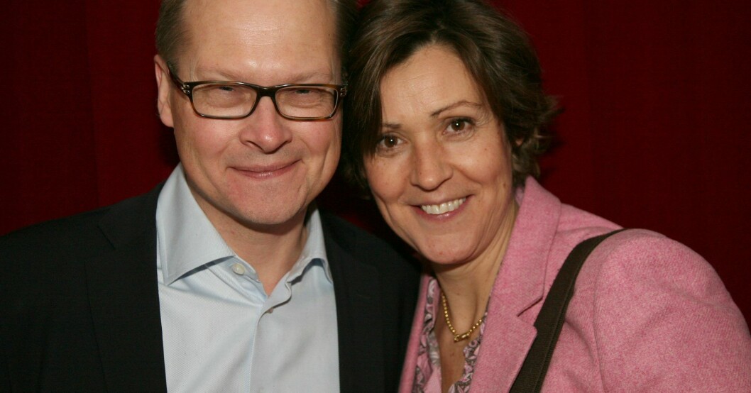 Mats Knutson med sin fru Lottie Knutson, journalist och kommunikatör.