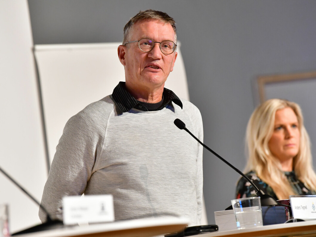 ”Vi pratar dagar eller veckor, längre än så ska det inte behöva ta”, säger Anders Tegnell om Sveriges restriktioner. <br>S