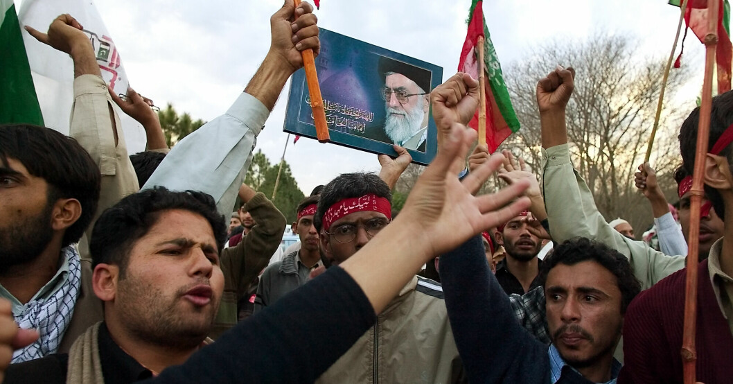 Protester i Iran .